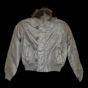 Ed Hardy Girls Winter Coat Size XS/6 Vintage NWT Rare